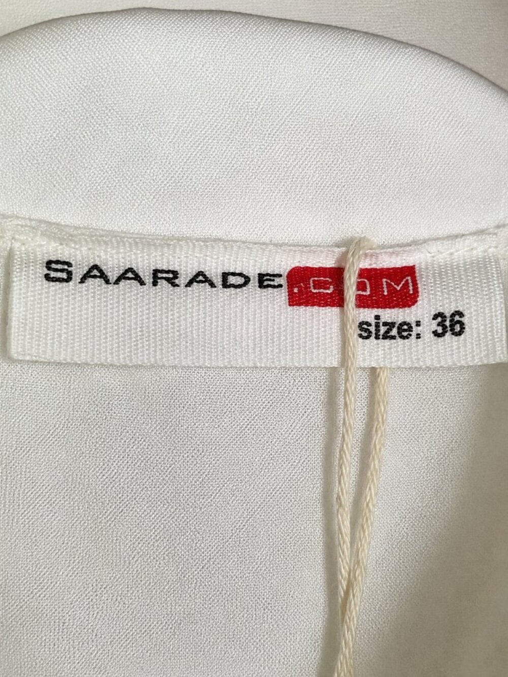 SAARADE White Cotton Eyelet Shirt Dress Scandinavian Chic NWT US 4 / EU 36 - Picture 4 of 15